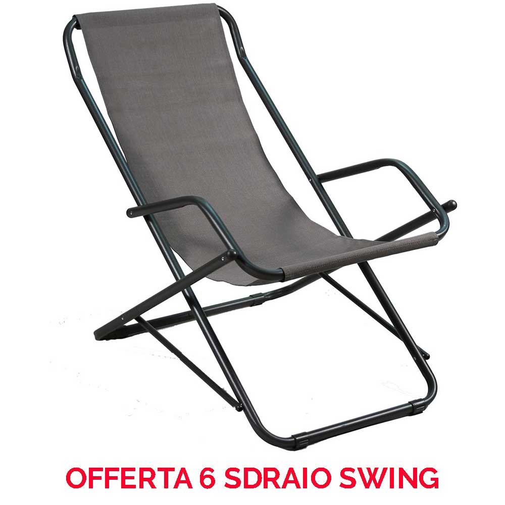 PROPOSEZ DE 6 FAUTEUILS DE TERRASSE BALANÇOIRES DANS LES COULEURS DE VOTRE CHOIX