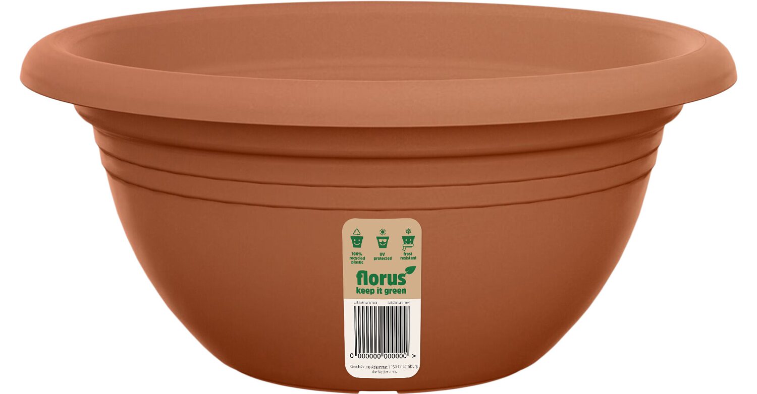 VASO TONDO MEDITERRAN BOWL 40CM TERRACOTTA