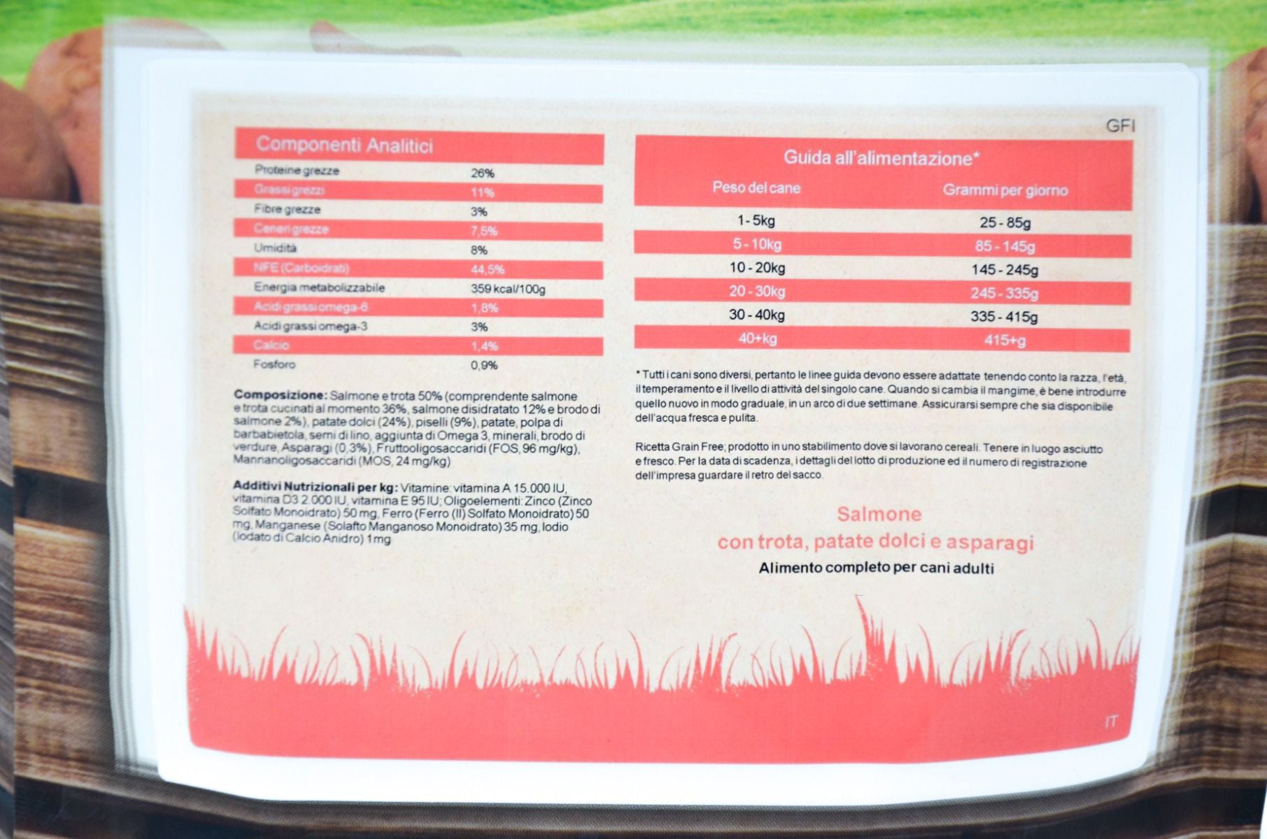 CROCCHETTE PERAGA GRAIN FREE PER CANE ADULTO 6KG SALMONE