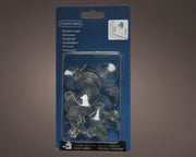 12 VENTOSE 3.5X3.5X1.5CM TRASPARENTI PER LUCI DI NATALE