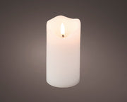 CANDELA LUMINOSA CON 1 LED 13X7CM BIANCO CALDO