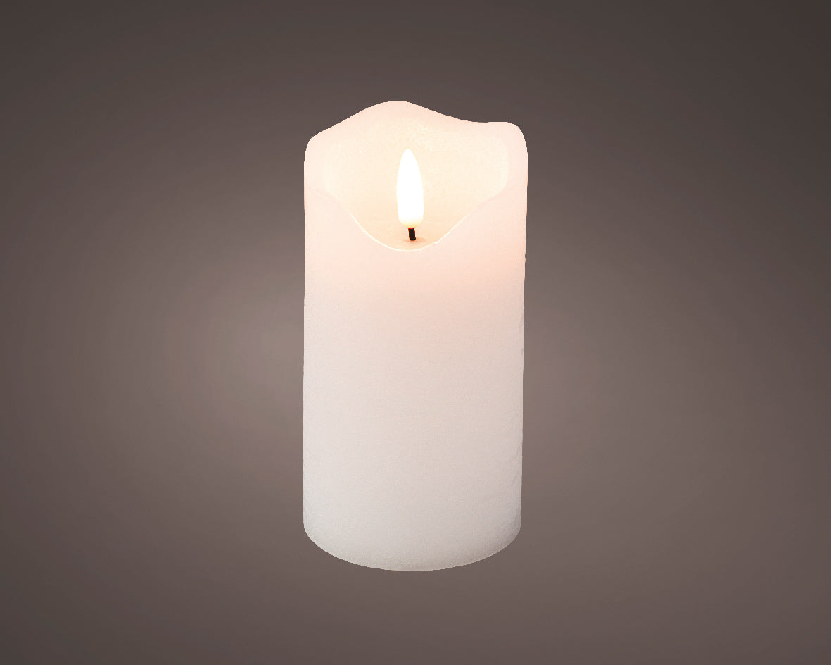 CANDELA LUMINOSA CON 1 LED 13X7CM BIANCO CALDO