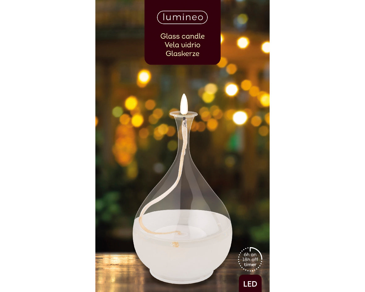 CANDELA LUMINOSA H18,5XD11 1 LED BIANCO CALDO