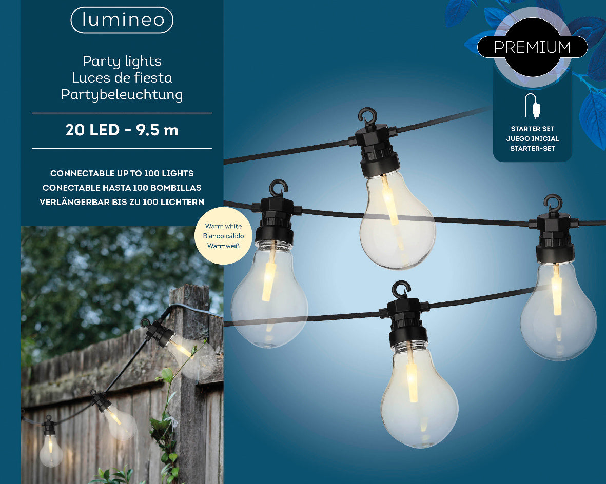 CATENA LUMINOSA CON LAMPADINE PARTYLIGHT 950CM