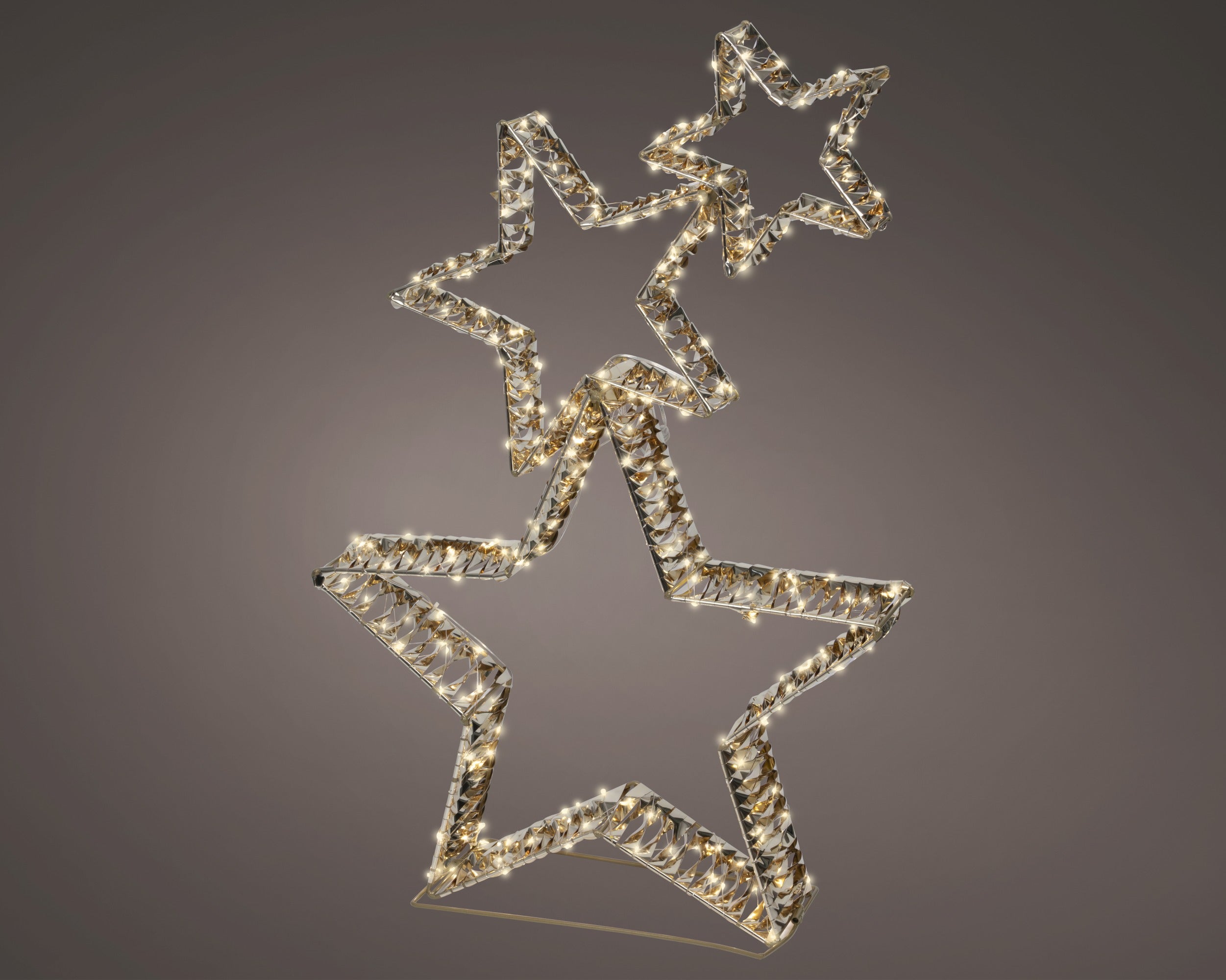 Stelle micro LED in PET 10 x 51 x 80 cm oro Peraga Christmas