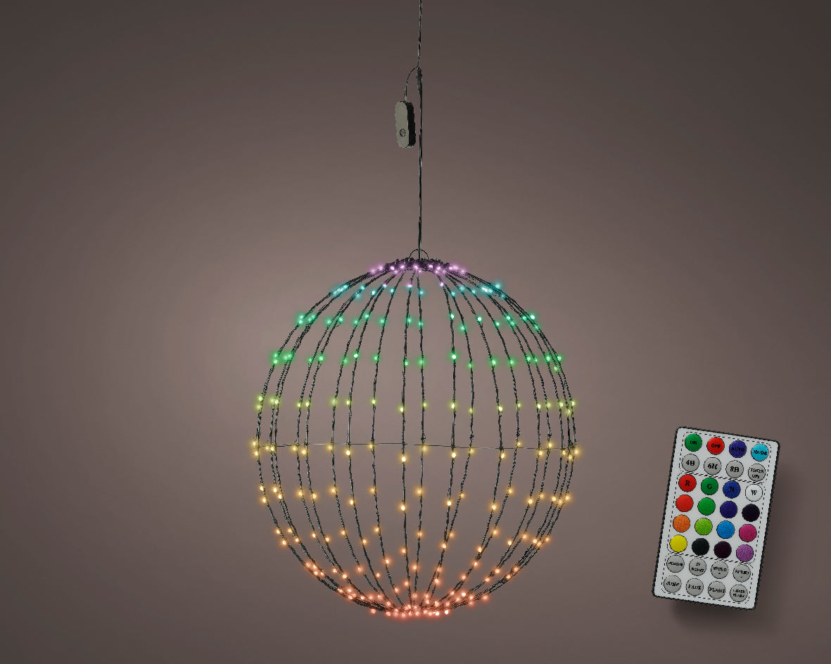 SFERA NATALIZIA ILLUMINATA 220LED D 50CM MULTICOLOR