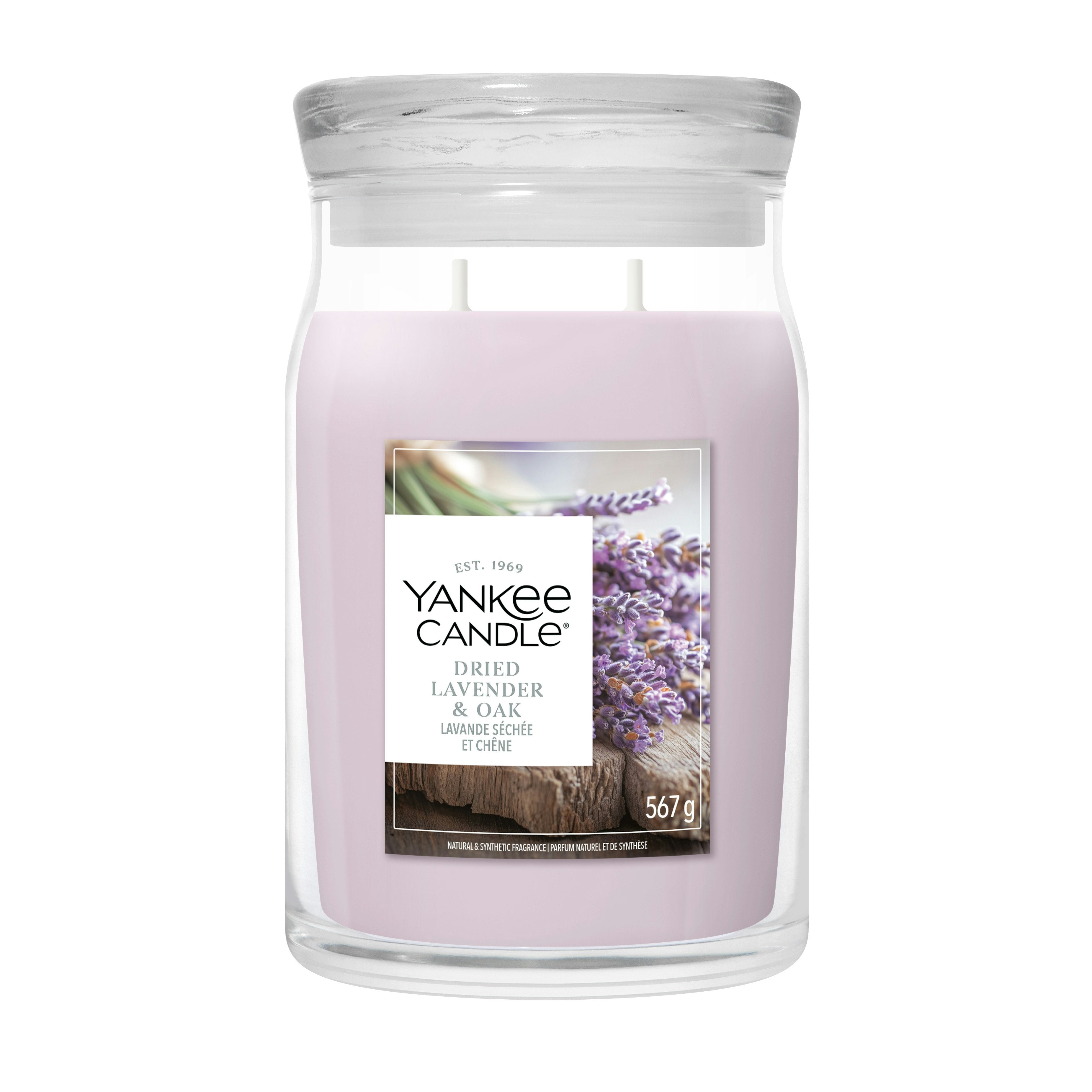 Candela Dried Lavender & Oak 567g Viola Yankee Candle