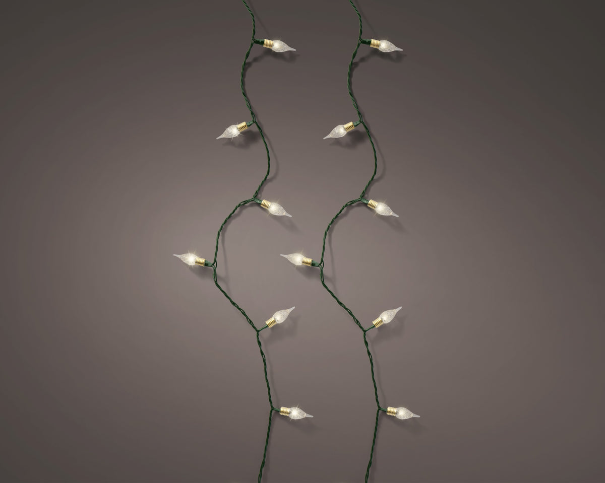 Filo LED vintage 240 luci lunghezza 2390 cm bianco caldo Peraga Christmas