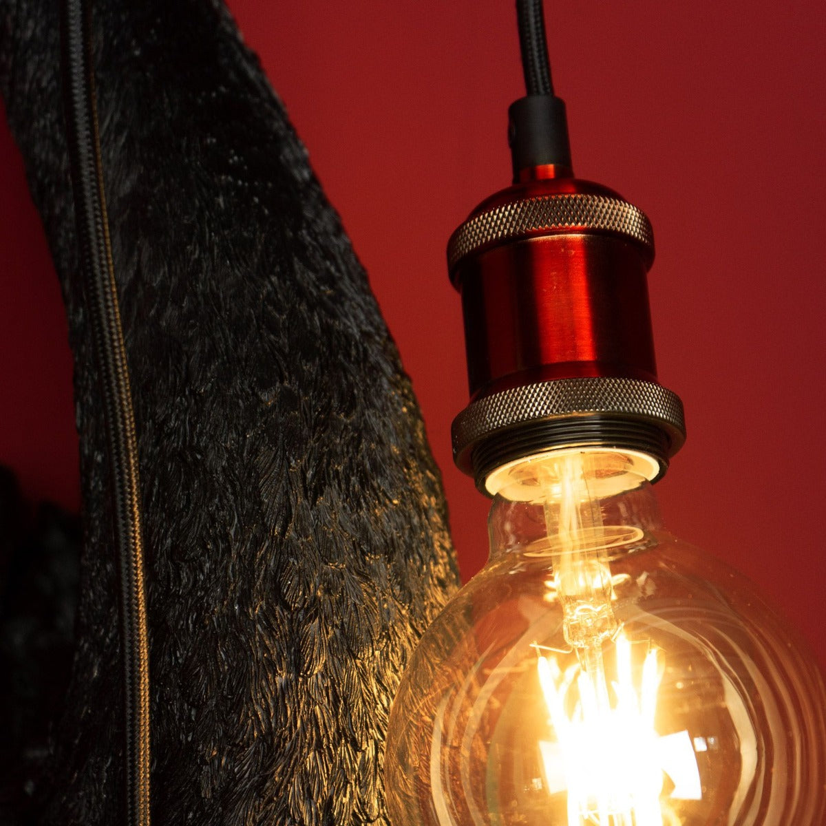 LAMPADA DA MURO CIGNO PETRA 23X23X57,5 NERO