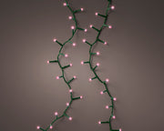 LUCI DI NATALE 500LED ROSA 1100 CM 8 FUNZIONI