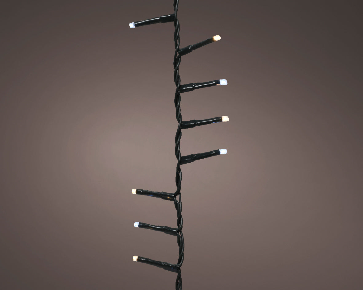LUCI DI NATALE 1000LED VIOLA/ARANCIONE 2250 CM 8 FUNZIONI