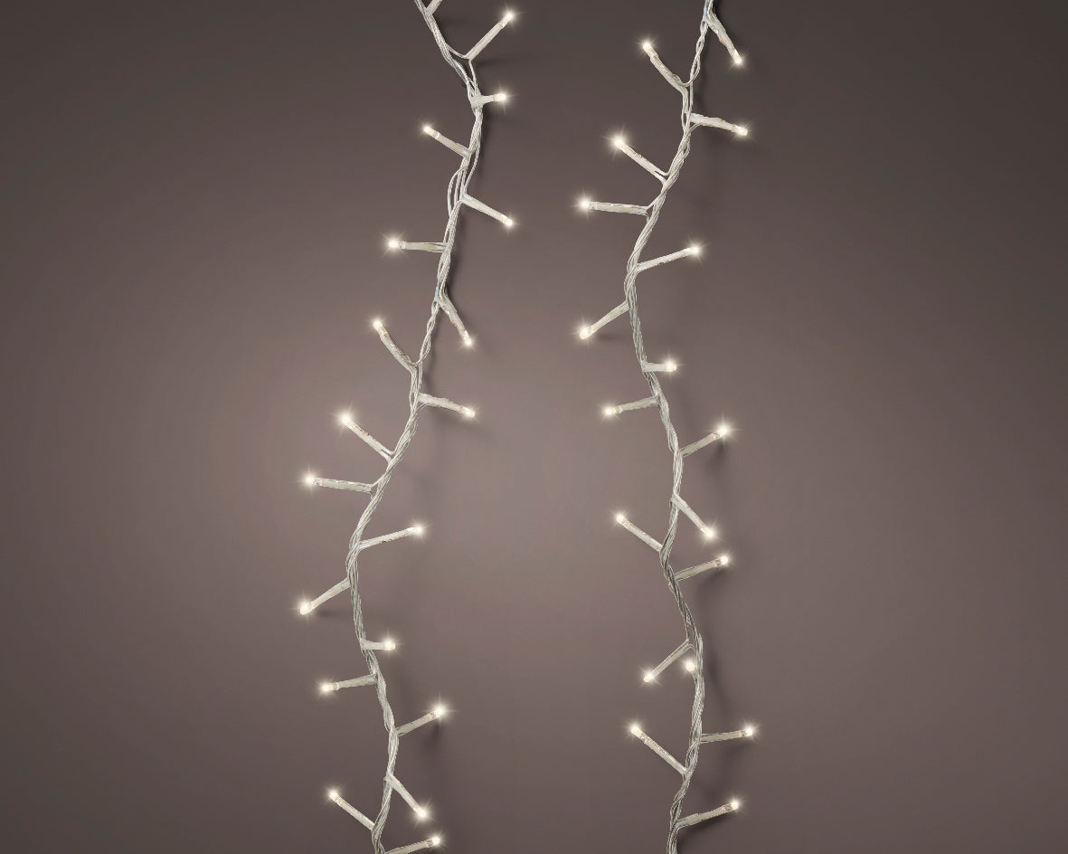LUCI DI NATALE 1500 LED 3400CM BIANCO CALDO 8 GIOCHI DI LUCE