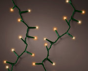 LUCI DI NATALE 500 LED BIANCO CALDO 1100CM 8 GIOCHI DI LUCE