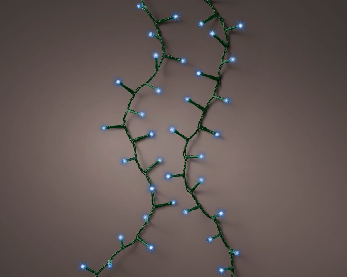 LUCI DI NATALE 1000 LED BLU 2250CM 8 GIOCHI DI LUCE