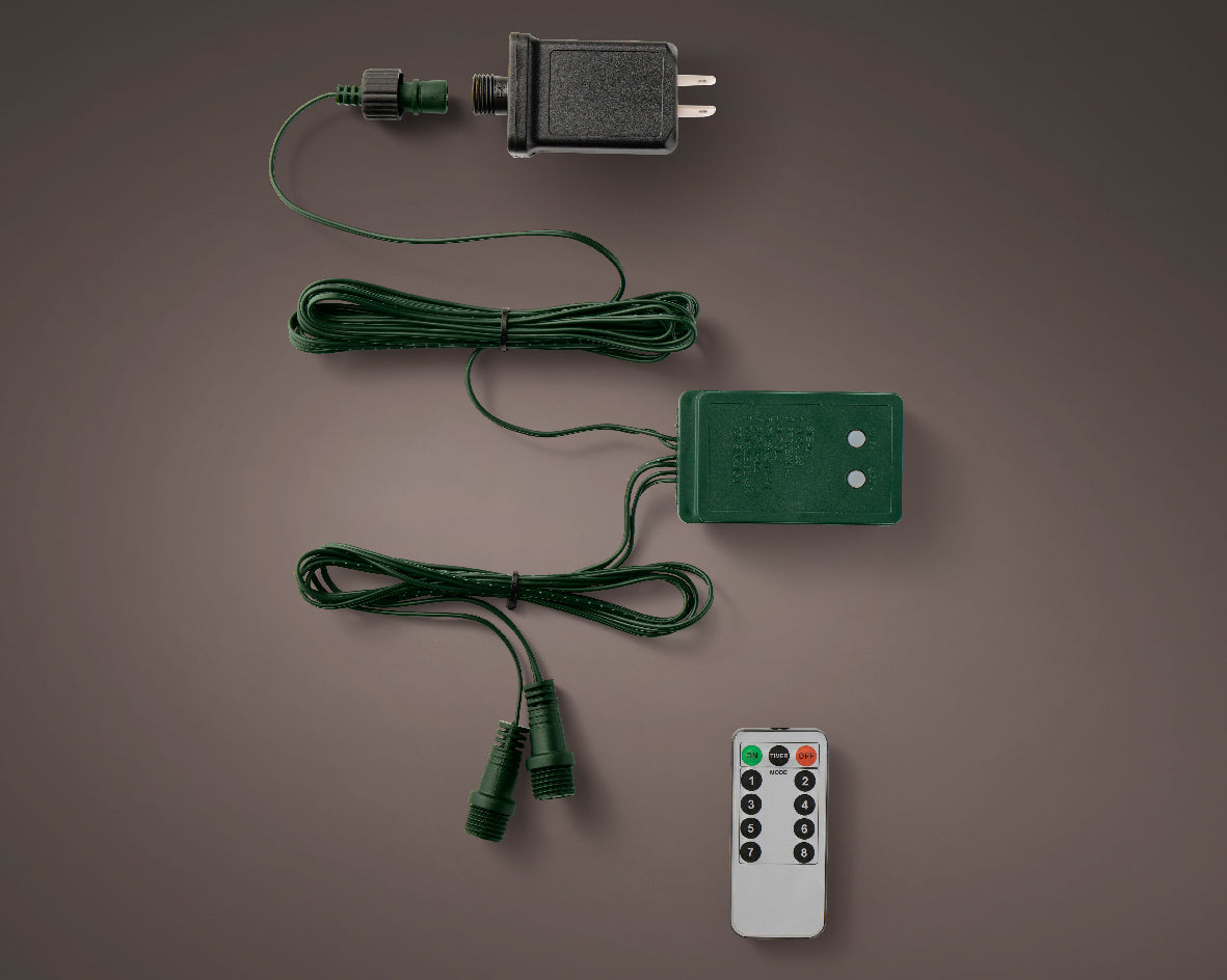 TRASFORMATORE PER COLLEGAMENTO LEDCON 8 FUNZIONI 5MT VERDE