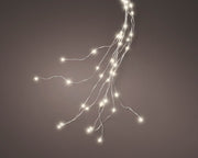 Micro LED a grappolo per albero di Natale con luce fissa, 180 cm, luce bianco caldo.