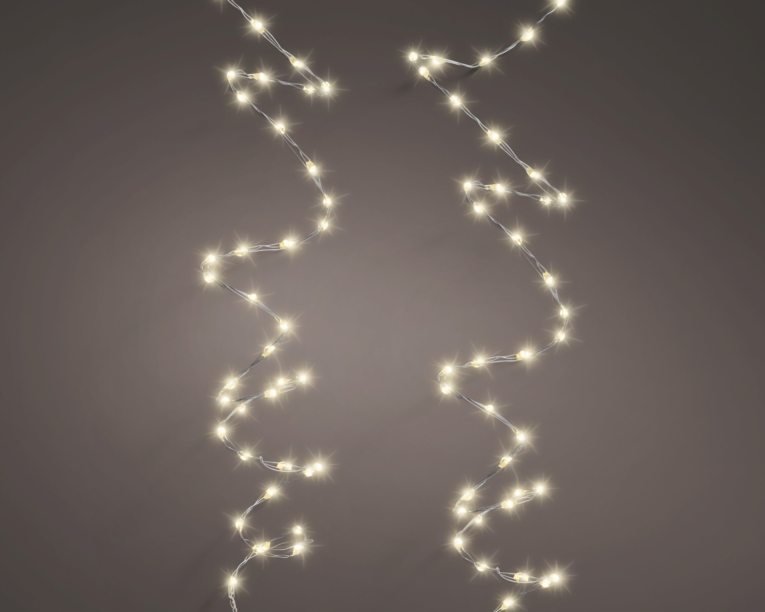 Filo micro LED extra denso 756 luci lunghezza 1200 cm argento/bianco caldo Peraga Christmas