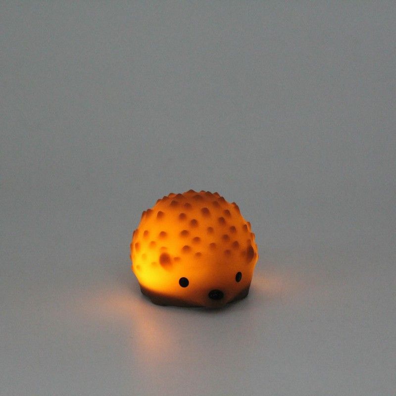 Luce Notturna Mini Riccio in Silicone 6 x 5 x 4 cm - Arancione