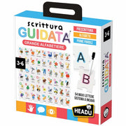 Scrittura Guidata Grande Alfabetiere 54 Maxi Lettere Multicolore HEADU