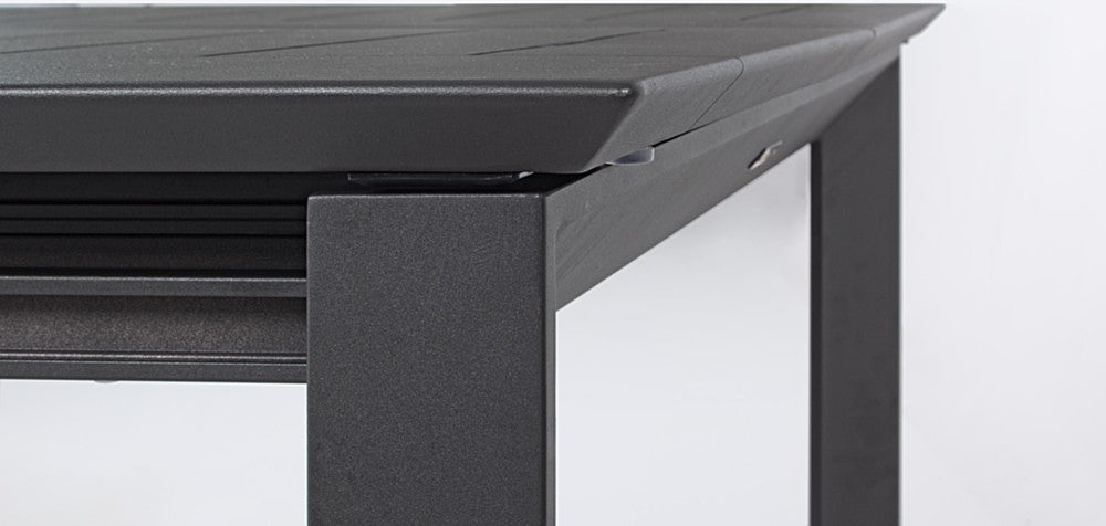 OFFERTA TAVOLO KONNOR ALLUNGABILE 200/300X110CM ANTRACITE +6 POLTRONE DELIA