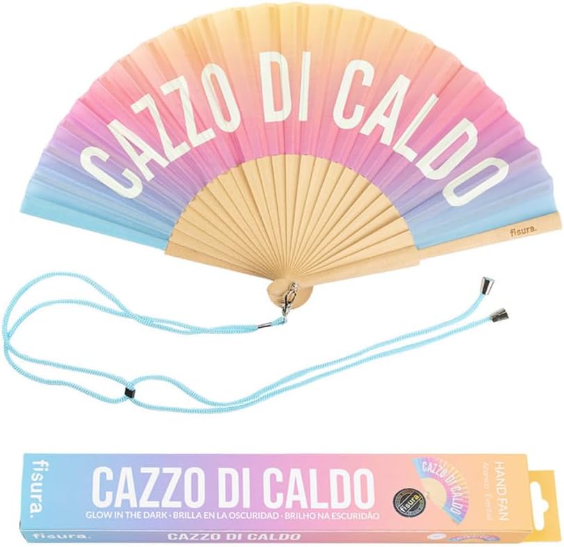 VENTAGLIO "CAZZO DI CALDO" FLUO