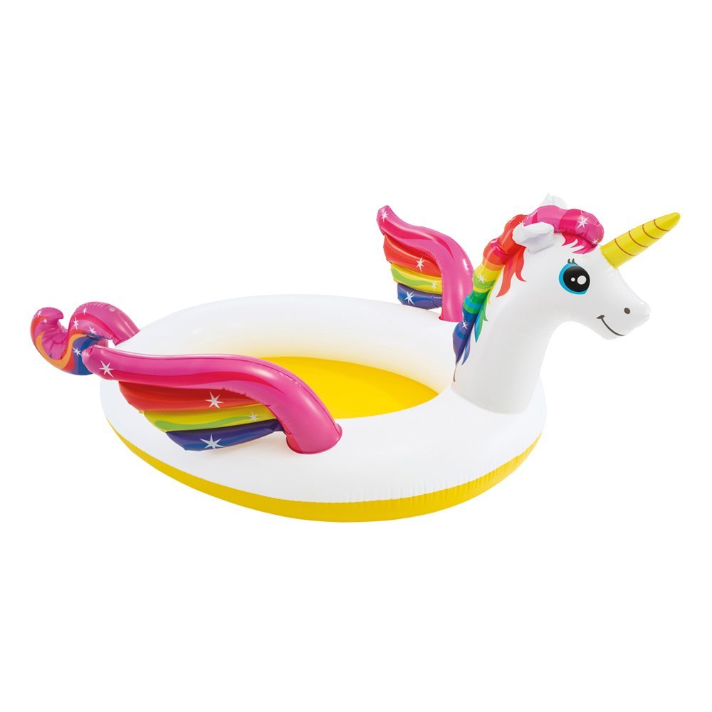 PISCINA KIDS UNICORNO CON SPRUZZINO CM 272X193X104CM