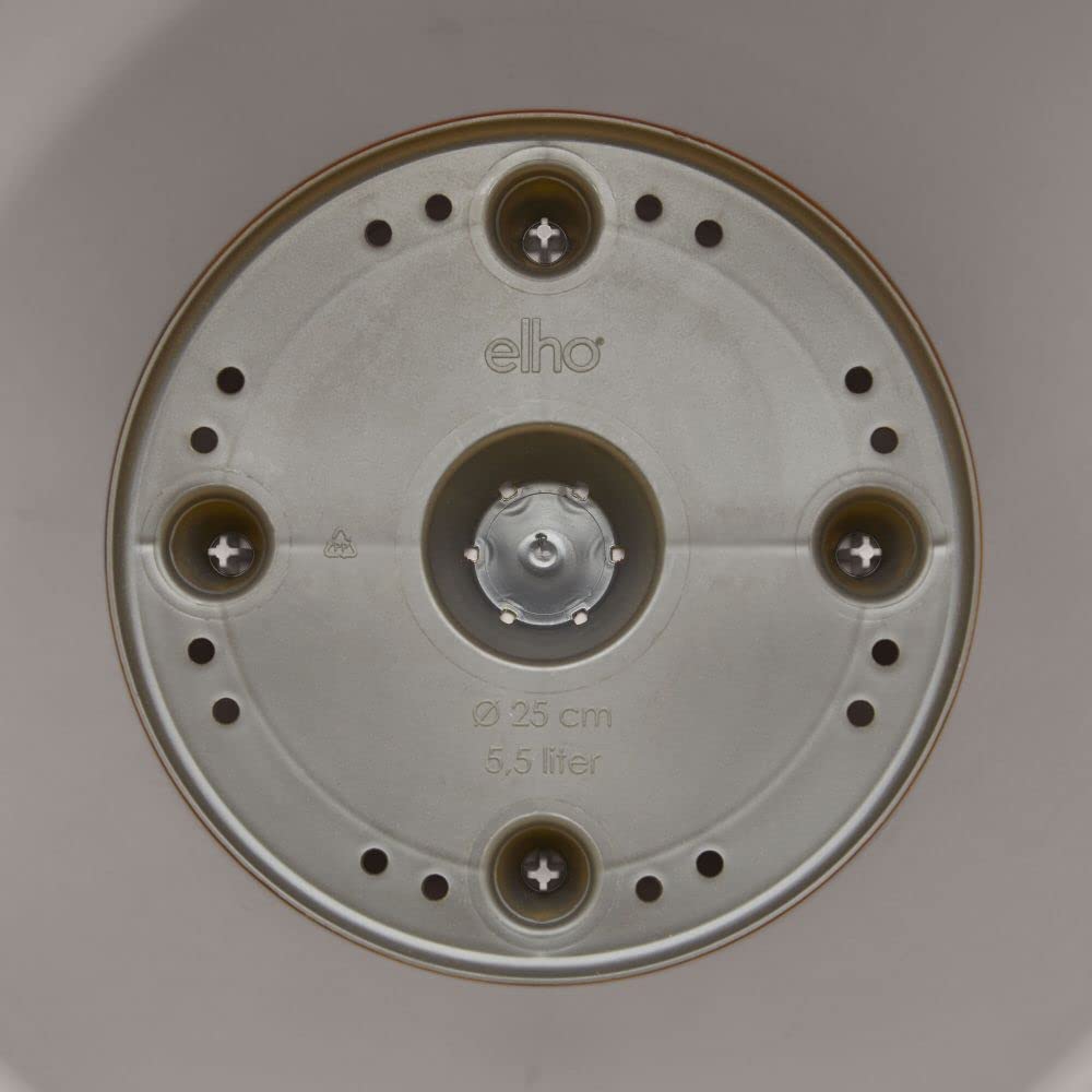 VASO LOFT URBAN ROUND WHEELS 60CM WARM GREY