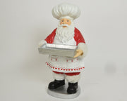 BABBO NATALE CON VASSOIO 50,5X55X100 CM ROSSO