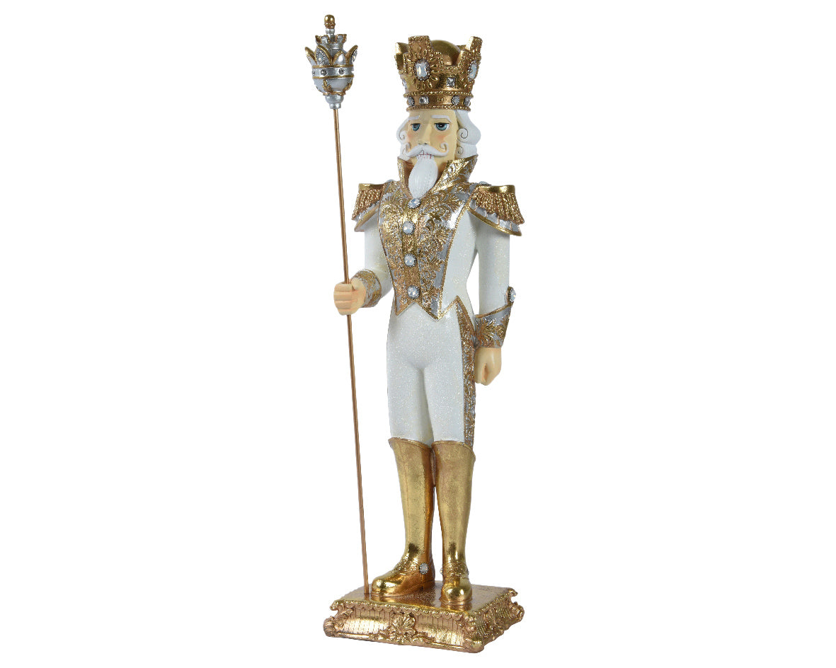 SOLDATINO DI NATALE H178CM ORO E BIANCO