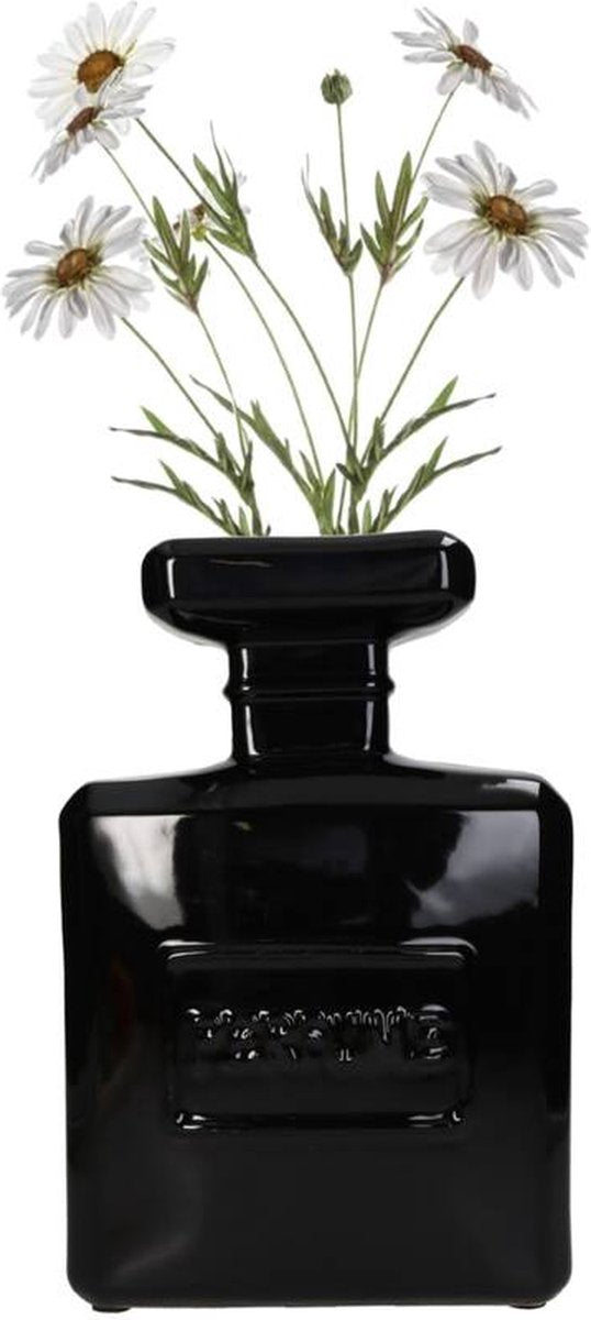 VASO LOOLIVING BOTTIGLIA DI PROFUMO, NERO, 20X9X30 CM