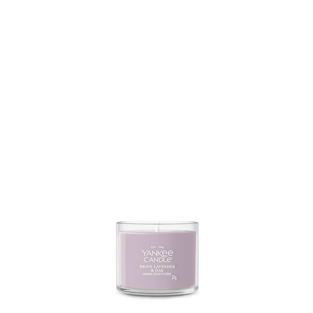 Candela Votive Singola Dried Lavender & Oak 37g Viola Yankee Candle
