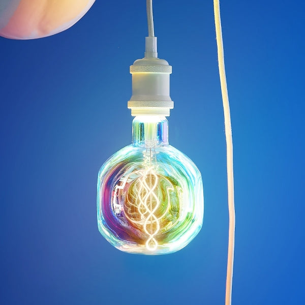 Lampadina LED Iris iridescente D12.5x17cm