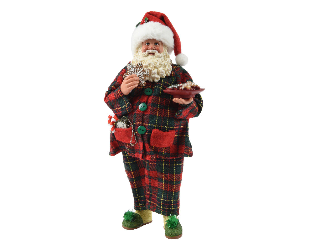 STATUINA DI BABBO NATALE IN POLIESTERE, 11X15X28 CM, COLORE ROSSO