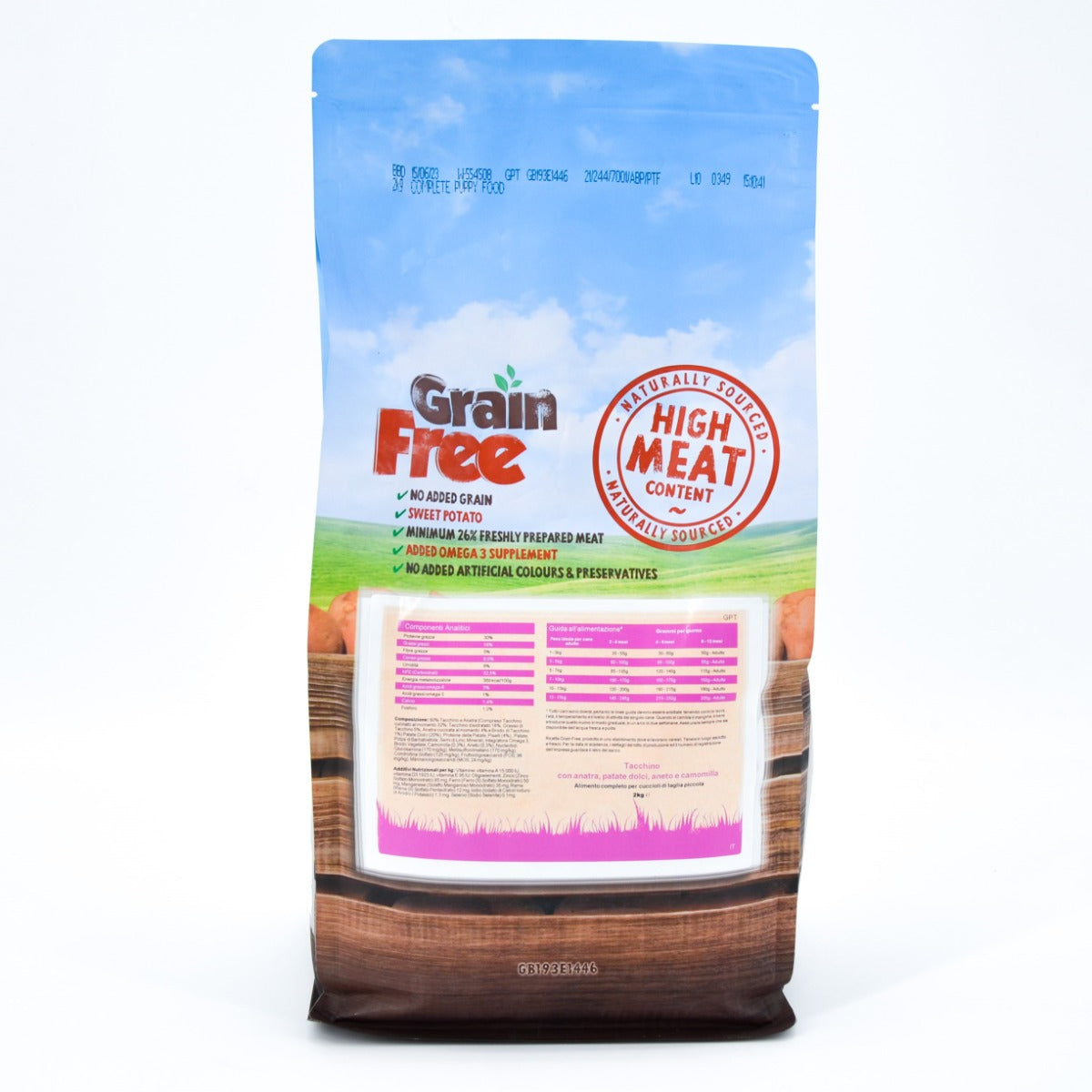 CROCCHETTE PERAGA GRAIN FREE PER CANE CUCCIOLO TAGLIA PICCOLA 2KG TACCHINO