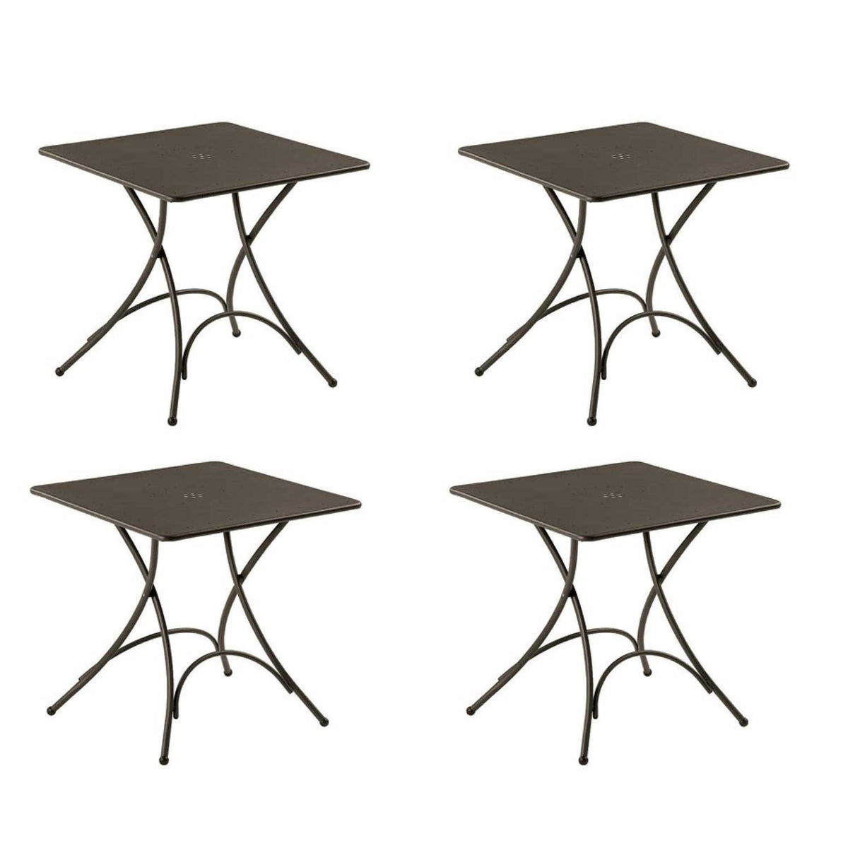 OFFERTA 4 TAVOLI QUADRATO PIGALLE 76X76CM COLORE A SCELTA