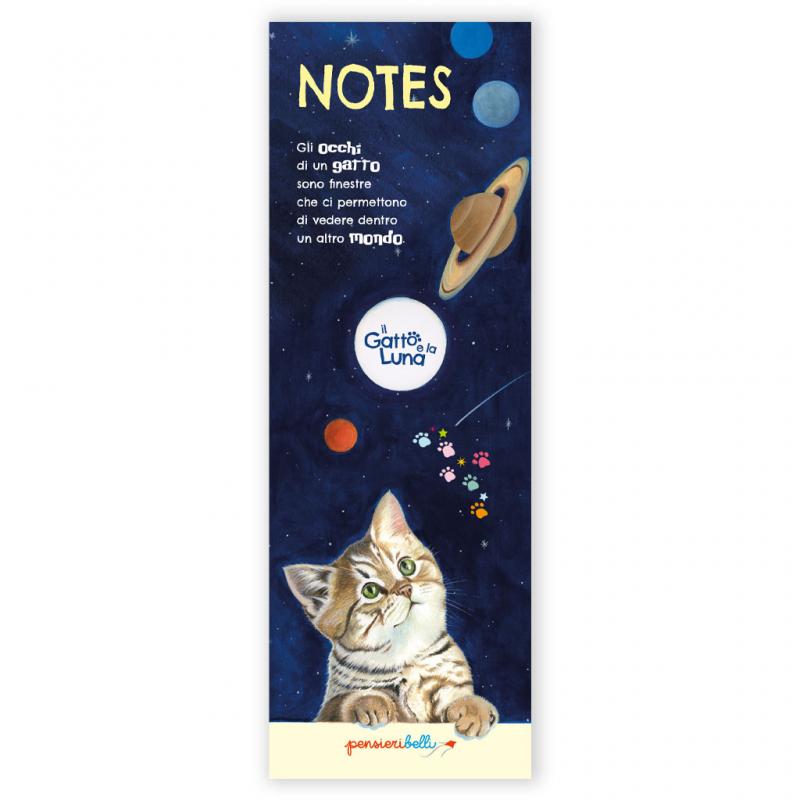 NOTES IL GATTO E LA LUNA PENSIERI BELLI