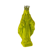 Piccola Statua Madonna Verde con Corona 13.5 cm,