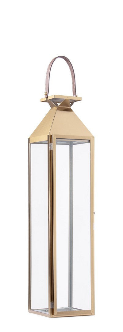 LANTERNA FLICKERY ORO 18x17x82h cm Bizzotto