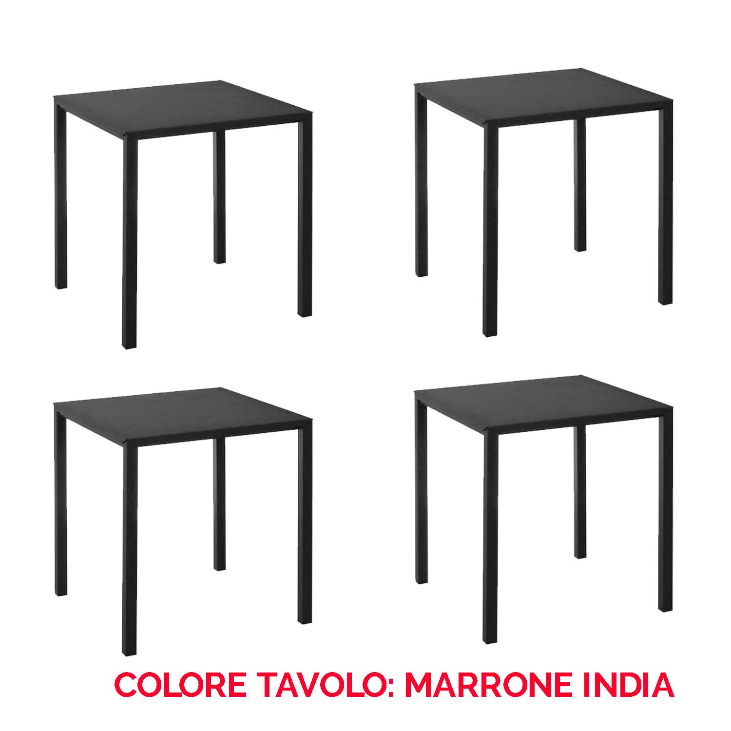 ANGEBOT: 4 NOVA-TISCHE 70X70, FARBE NACH WAHL