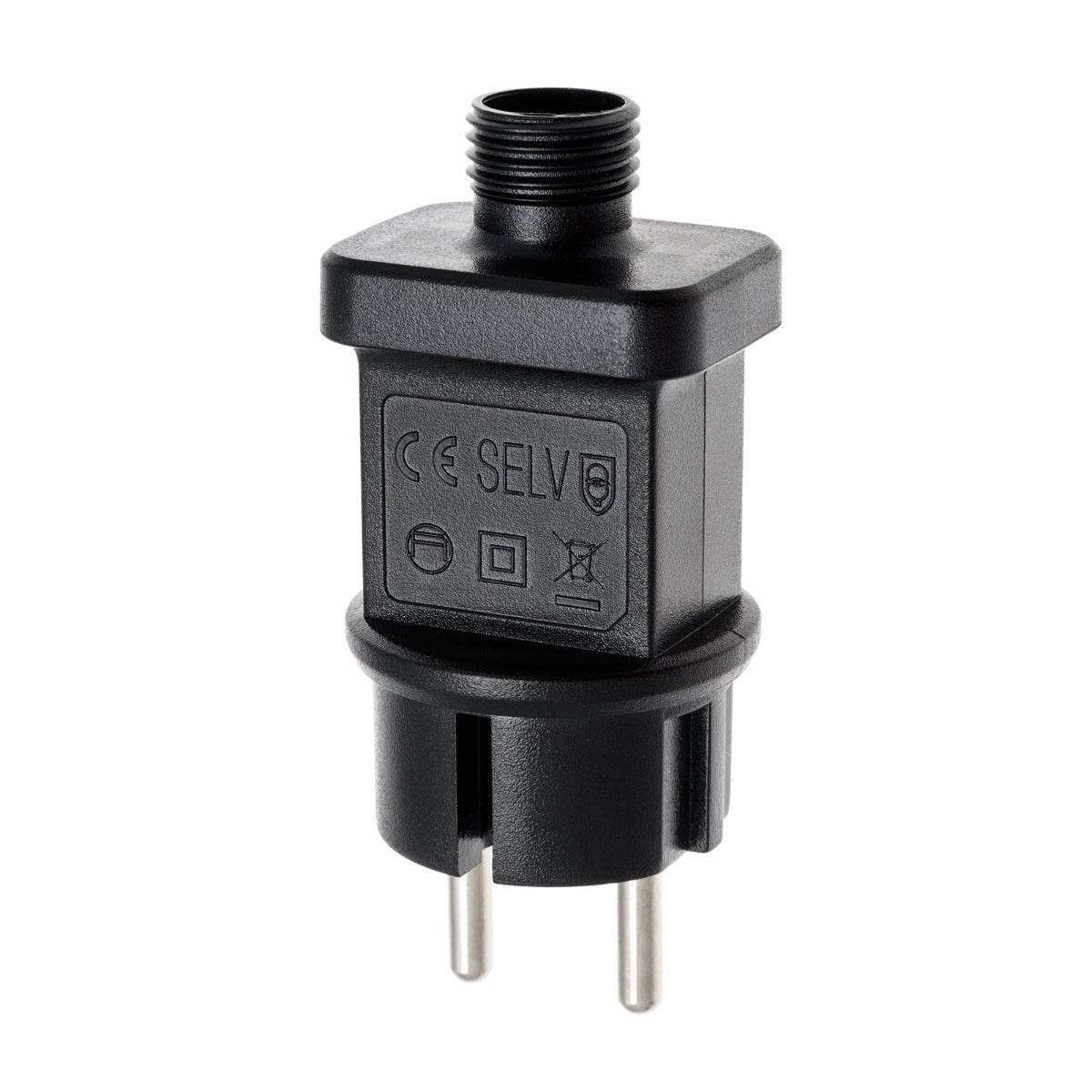 RICAMBIO TRASFORMATORE PER CATENE LUCI A LED CON SPINA EUROPEA TR31V-6W IP44 USO ESTERNO