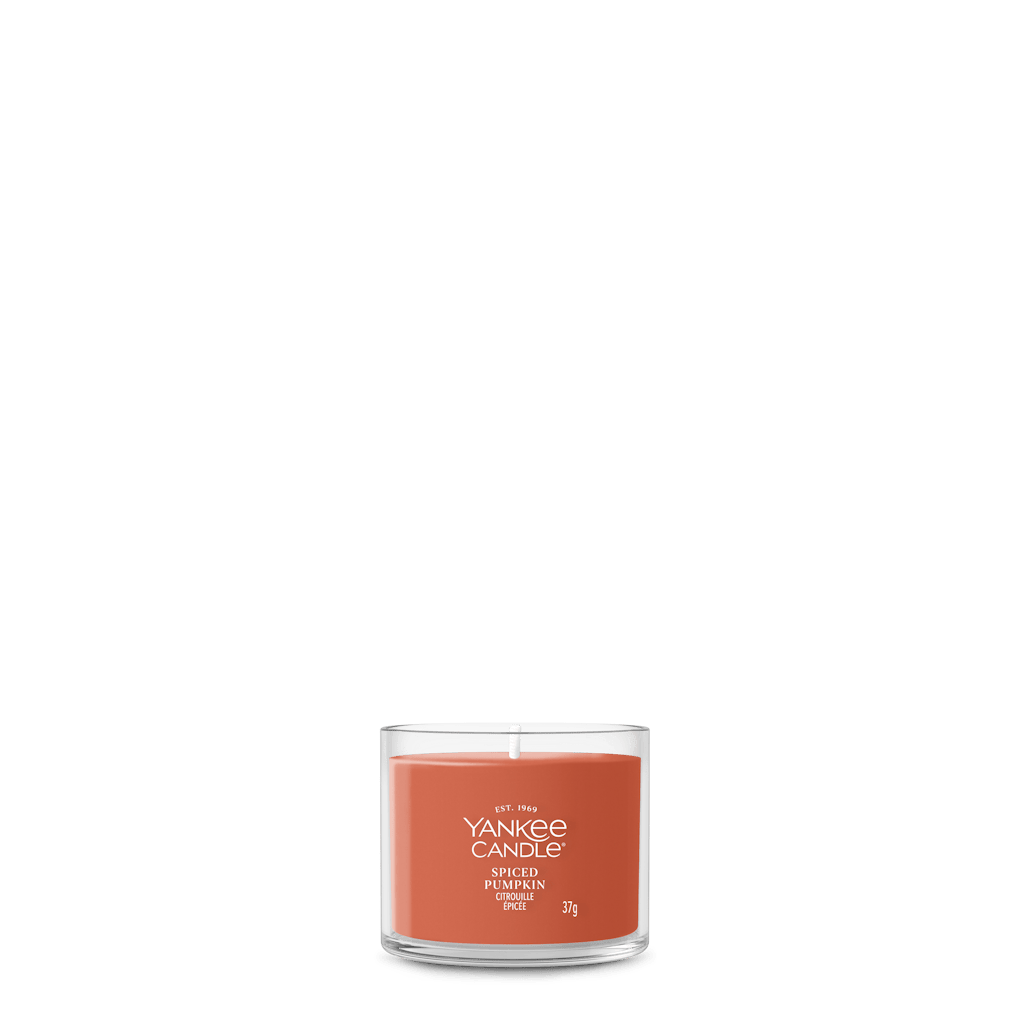 Candela Votiva Spiced Pumpkin 37g Arancione Yankee Candle