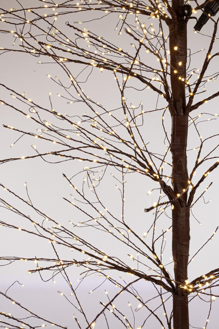 Albero Luminoso 3120 MicroLED D100x270h cm Marrone Christmas