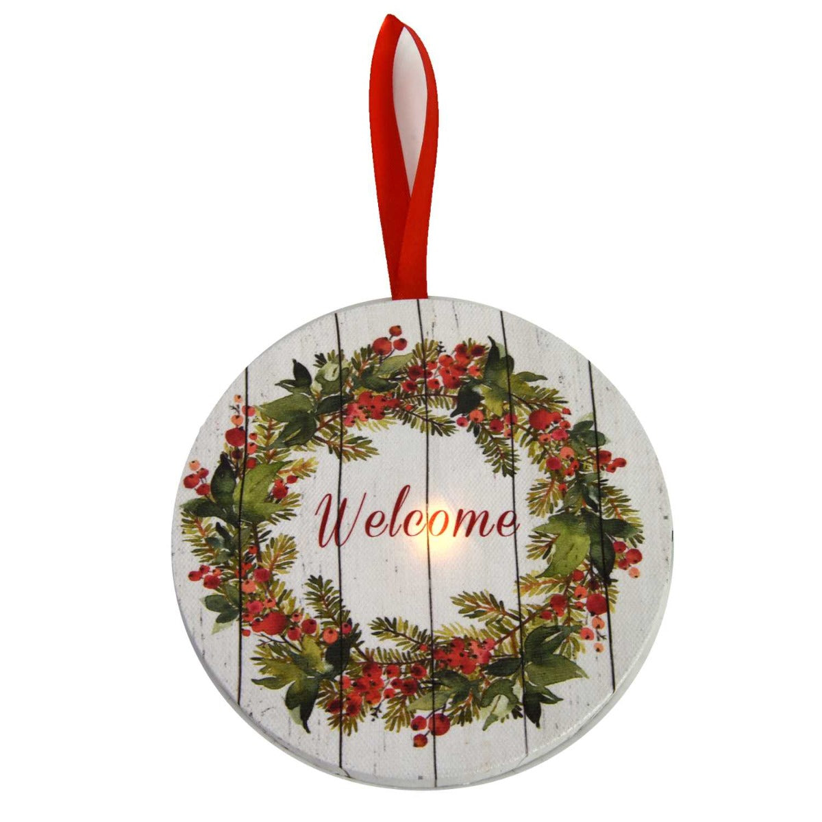 ADDOBBO APPENDIBILE IN LEGNO GHIRLANDA MULTICOLOR CON LED 12,7X12,7H1,8CM