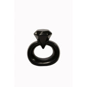 BLOGO Scultura Decorativa "Super Ring" in Ceramica - Nero