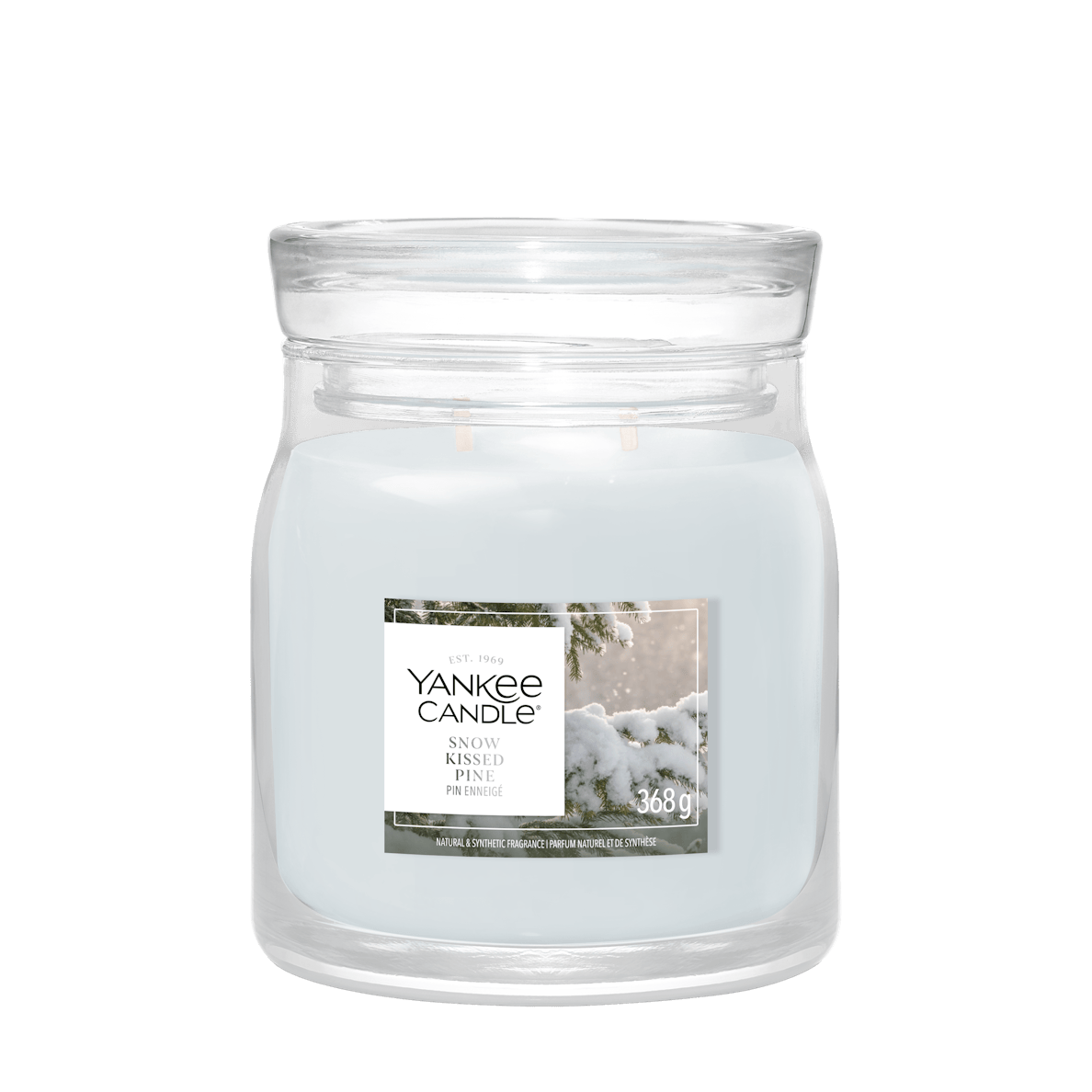 Candela Snow Kissed Pine 368g Bianco YANKEE CANDLE