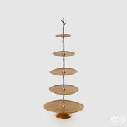ALZATA IN ALLUMINIO ALBERO ORO 127X53X48CM