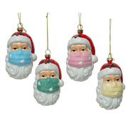 DECORAZIONE APPENDIBILE BABBO NATALE CON MASCHERINA 10 CM ASSORTITO