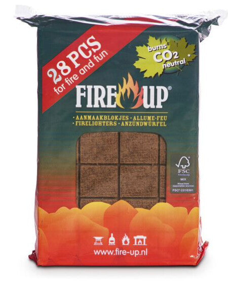 ACCENDIFUOCO FIRE UP ECOLOGICO 28 CUBETTI GMR