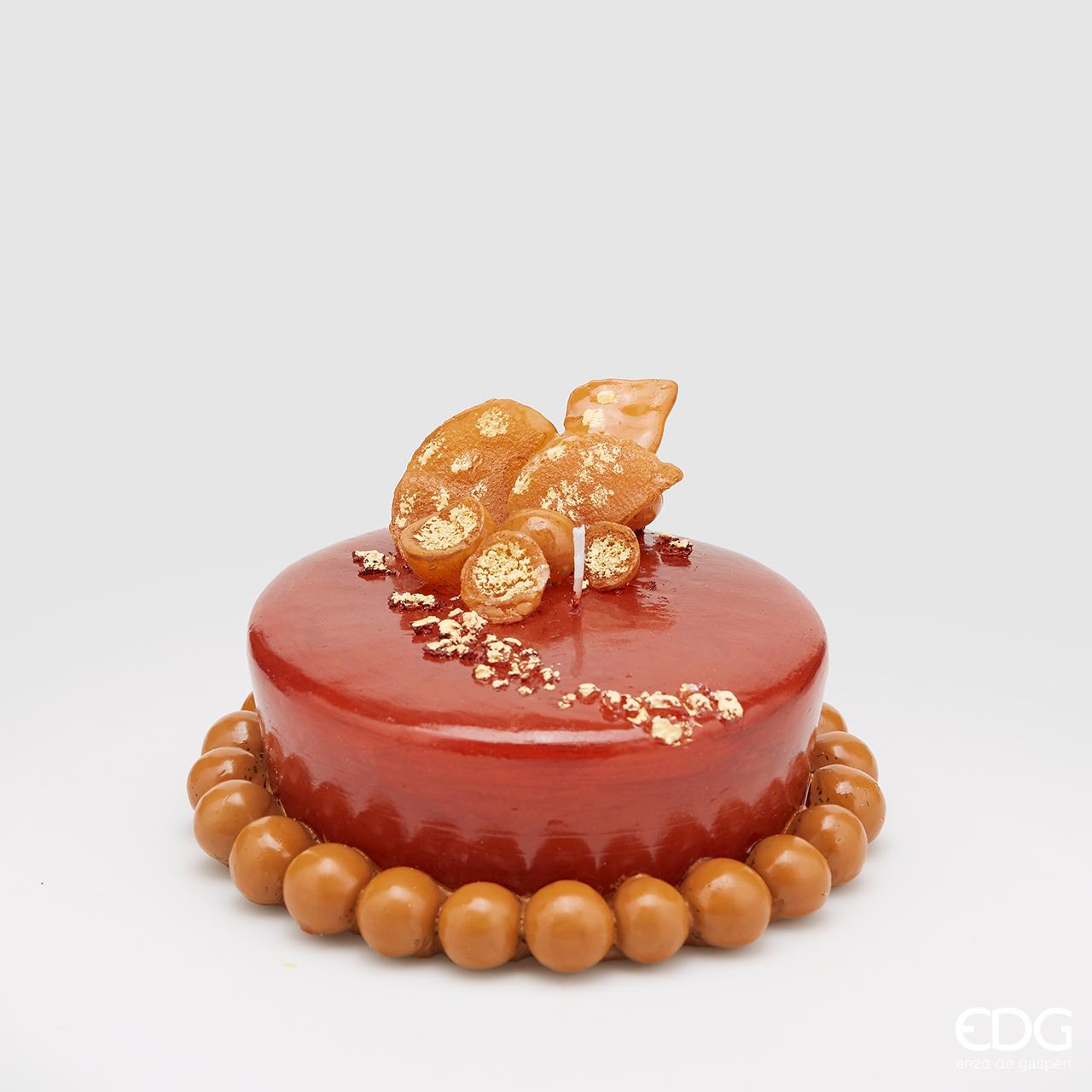 CANDELA DECORATIVA TORTA AL CIOCCOLATO D.15,5X9CM
