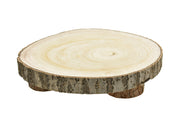 BASE IN LEGNO ROTONDA DIA.35CM CON PIEDE